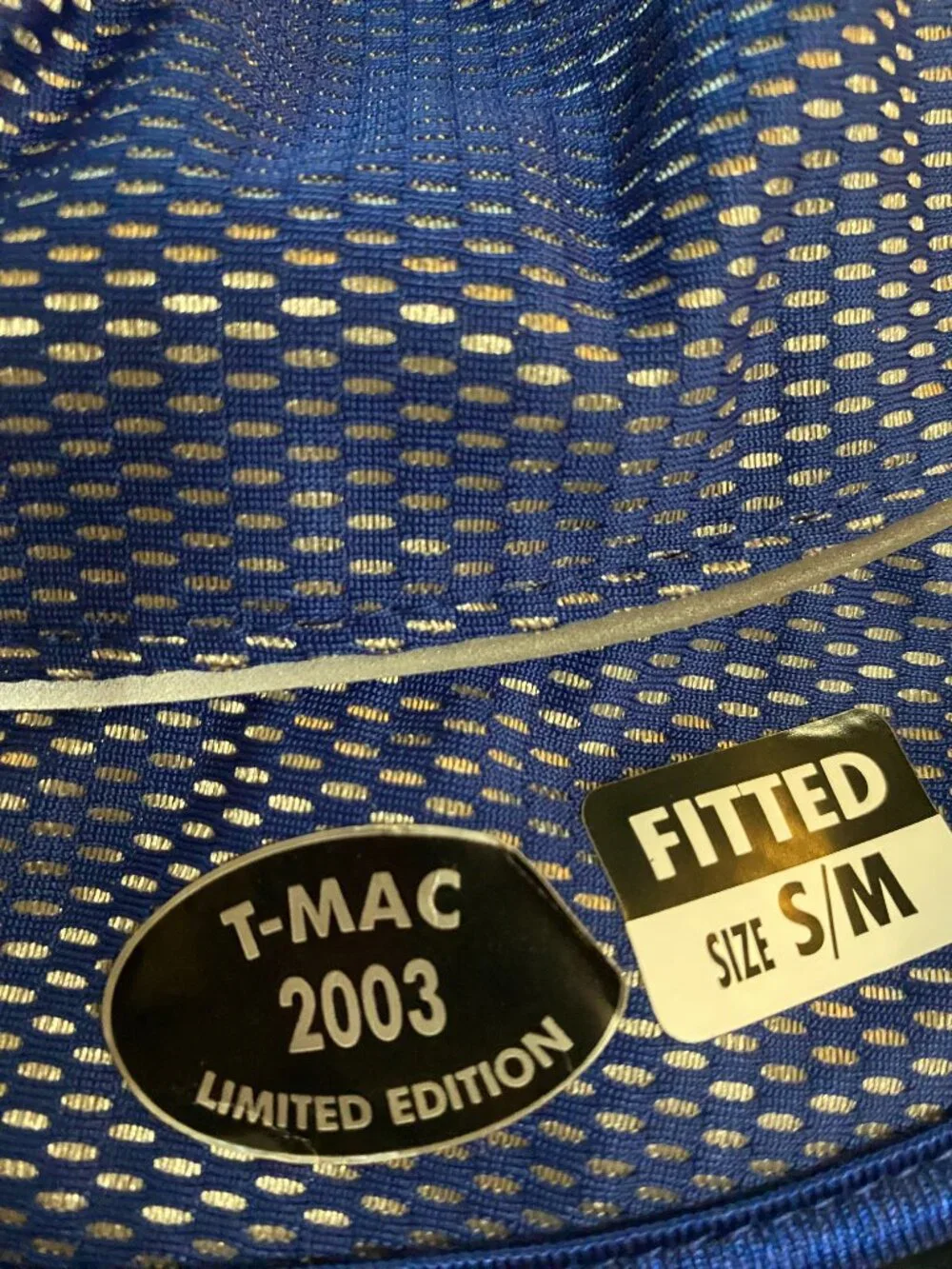 ADIDAS T-MAC 2003 Limited Edition Mesh Bucket Hat Blue Fitted S/M Tracy McGrady